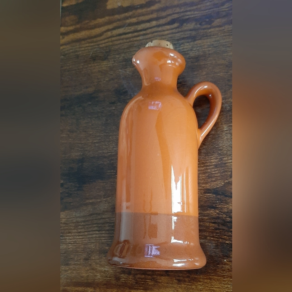 POTTERY BARN Jug Carafe with Orange and Brown Glaze handcrafted ceramic … - Picture 6 of 9